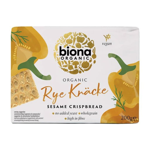 Biona Rye Sesame Crispbread 200g