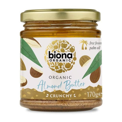 Biona Almond Butter Crunchy 170g