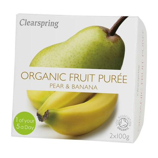 Clearspring Fruit Puree Pear/Banana 2 X 100g