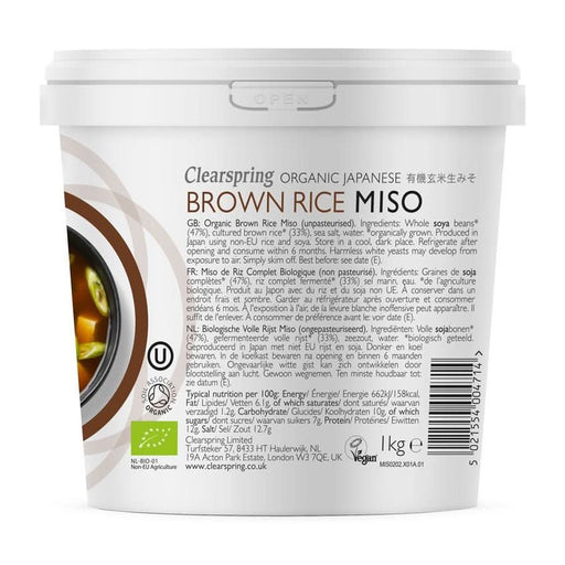 Clearspring Org Japanese Brown Miso 1KG
