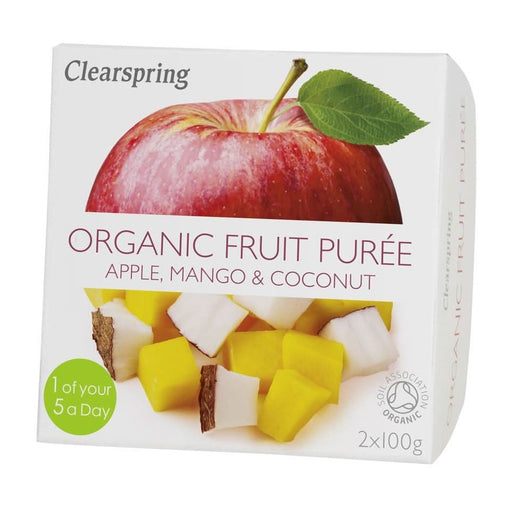 Clearspring Fruit Puree Apple/Mango/Coconut 2 X 100g