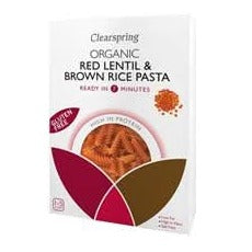 Clearspring Organic GF Red Lentil Brn Rice Pas 250g
