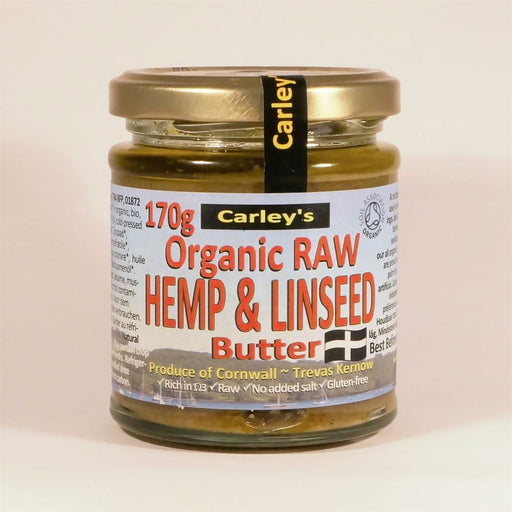 Carley's Organic Raw Hemp & Linseed Butter 170g