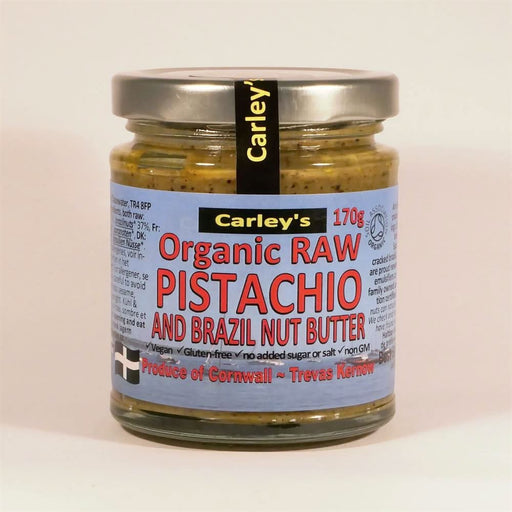 Carley's Organic Raw Pistachio Brazil Butter 170g