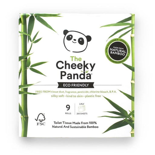 Cheeky Panda Bamboo Toilet Tissue 9 Pack