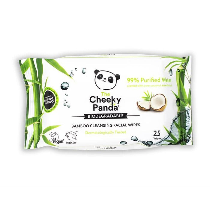 Cheeky Panda Bamboo Facial Wipes Coconut 25 Wipes