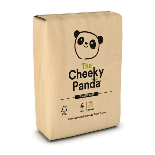 Cheeky Panda Plastic Free Toilet Roll x 4