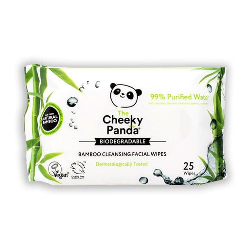 Cheeky Panda Bamboo Facial Wipes Unscented 25 Wipes