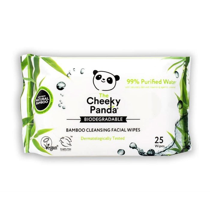 Cheeky Panda Bamboo Facial Wipes Unscented 25 Wipes