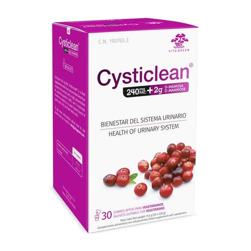 Cysticlean 240mg PAC+2g D-Mannose 30 sachets