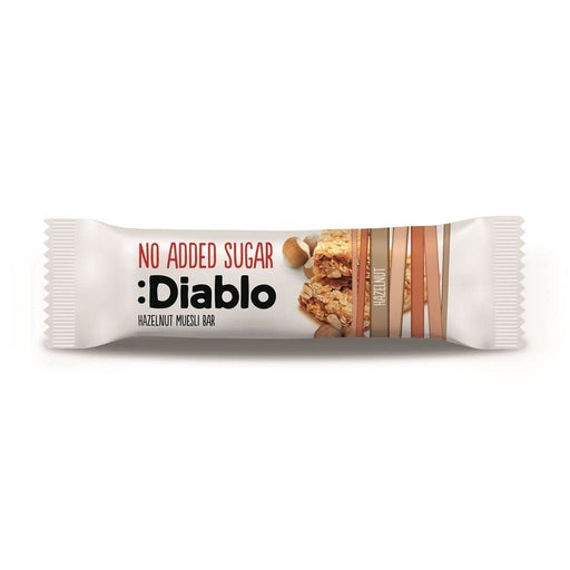 Diablo Sugar Free Hazelnut Muesli Bar 30g
