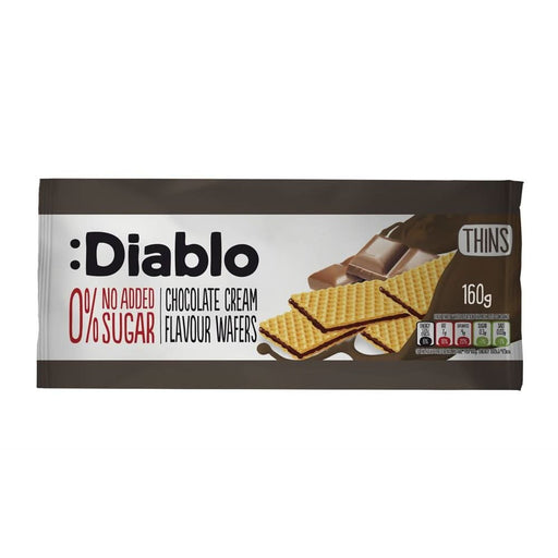 Diablo Sugar Free Chocolate Cream Wafers 160g