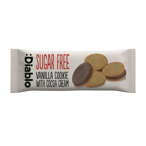 Diablo Sugar Free Vanilla Sandwich cookie 44g