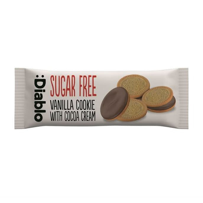 Diablo Sugar Free Vanilla Sandwich cookie 44g