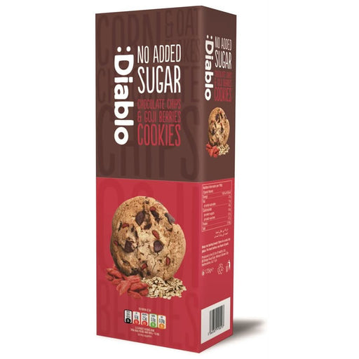 Diablo Sugar Free Goji & Choc Chip Cookies 135g