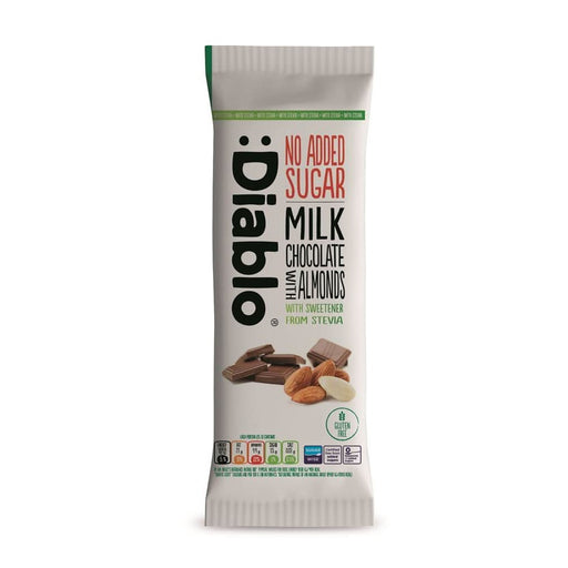 Diablo Sugar Free Milk Chocolate with Almonds 75g