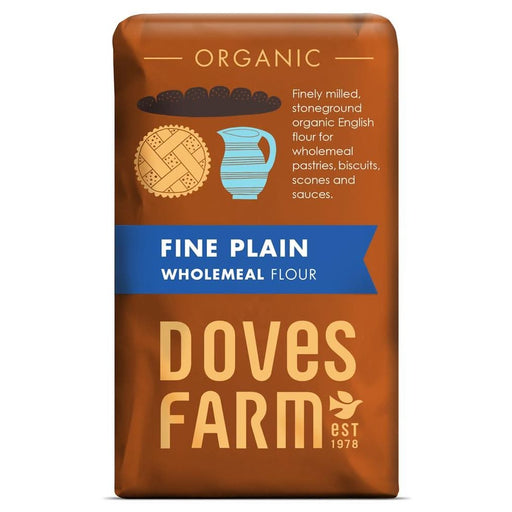 Doves Farm Organic Plain Fine Wholemeal Flour 1KG