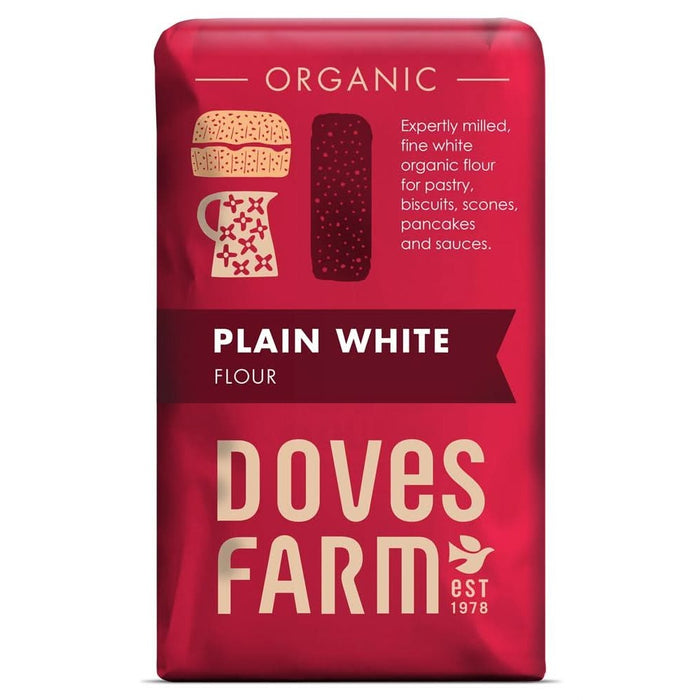 Doves Farm Organic Plain White Flour 1KG