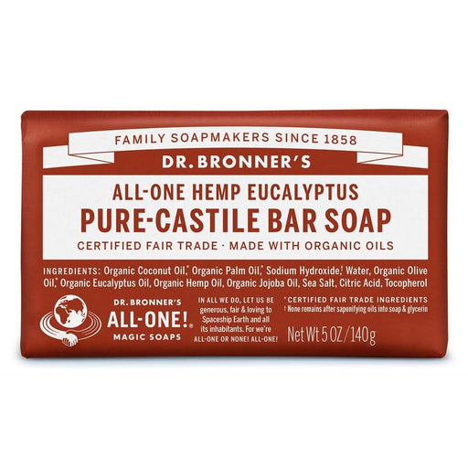 Dr Bronner Org Eucalyptus Soap Bar 140g