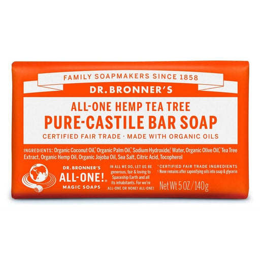 Dr Bronner Org Tea Tree Soap Bar 140g