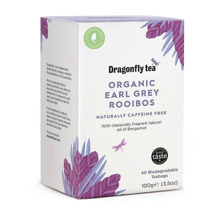 Dragonfly Tea Organic Earl Grey Rooibos 40 Bags
