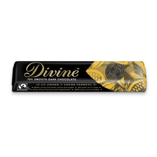 Divine Chocolate Fairtrade 70% Dark Chocolate 35g