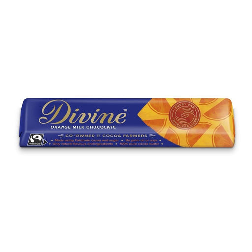 Divine Chocolate Orange Milk Chocolate 35g
