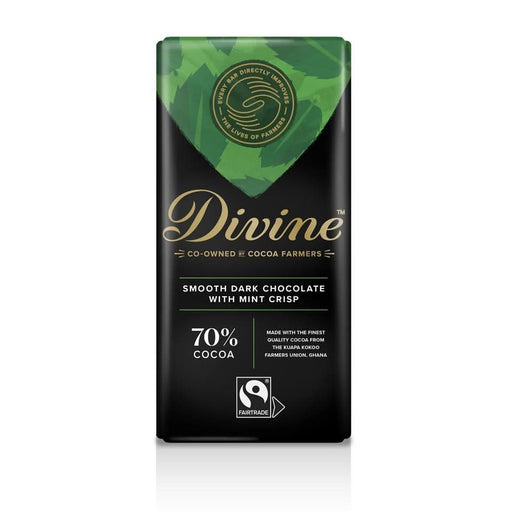Divine Chocolate Mint Dark Chocolate 90g