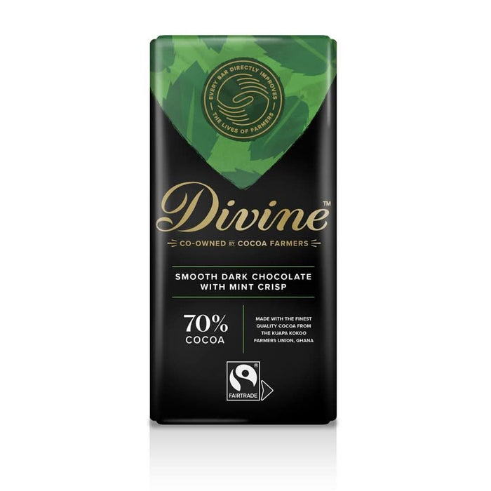 Divine Chocolate Mint Dark Chocolate 90g