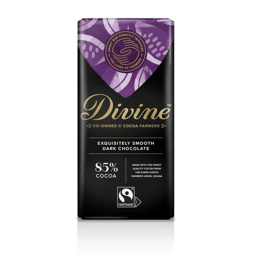 Divine Chocolate 85% Dark Chocolate 90g