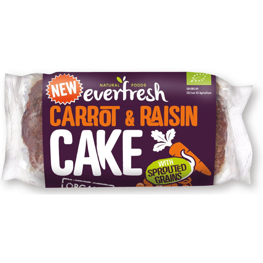 Everfresh Organic Sprouted Carrot Raisin Cake 350g