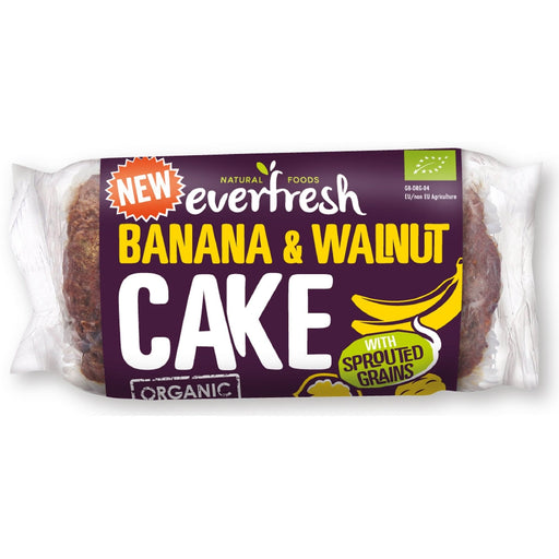 Everfresh Organic Sprouted Banana & Walnut Cake 350g