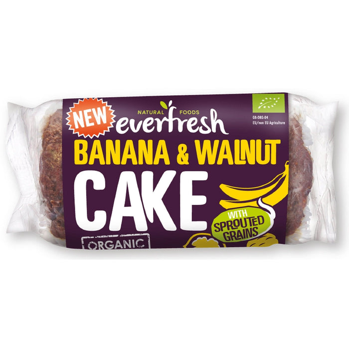Everfresh Organic Sprouted Banana & Walnut Cake 350g