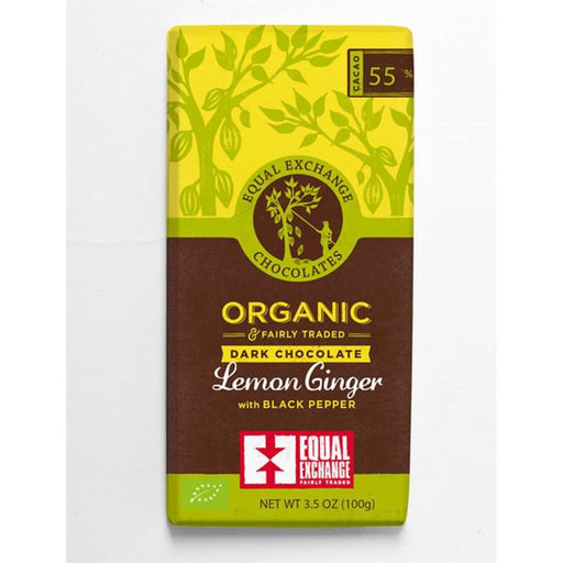 Equal Exchange Organic Lemon Ginger & Pepper Choc 100g