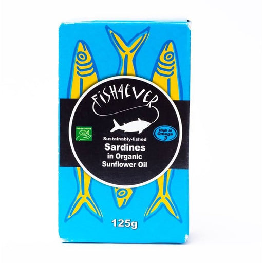 Fish4Ever Whole Sardines in Org S/F Oil 125g