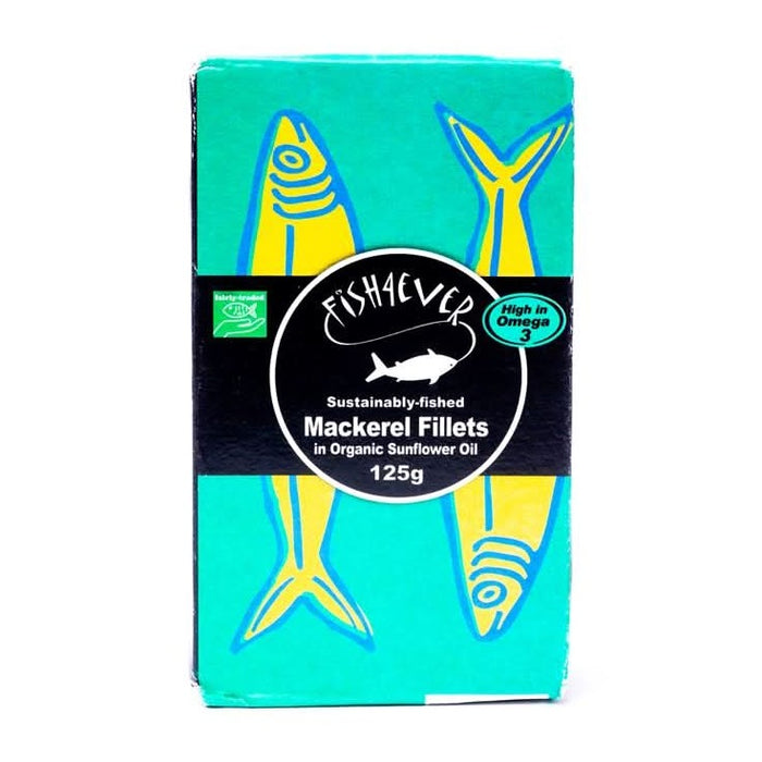 Fish4Ever Mackerel Fillet Sunflower Oil 125g
