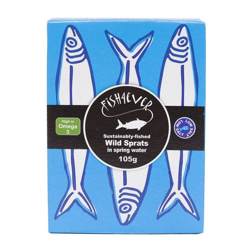 Fish4Ever Wild Sprats in Spring Water 105g