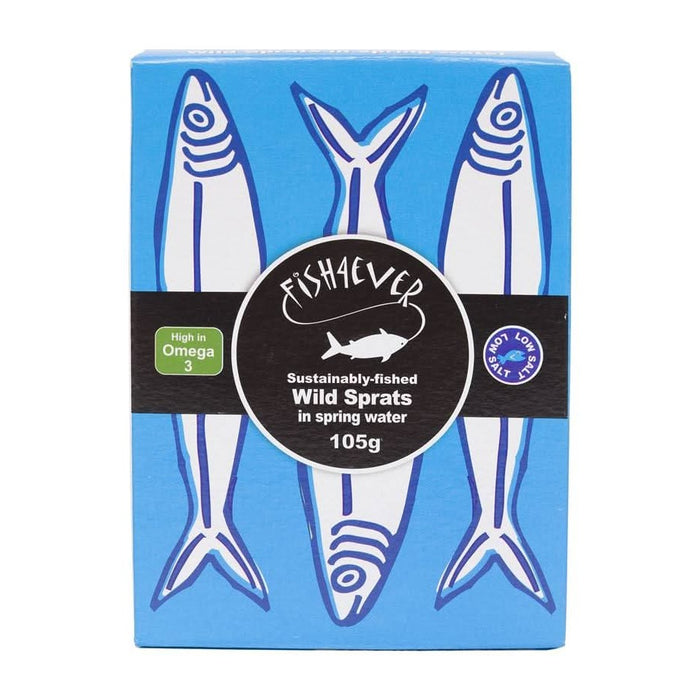 Fish4Ever Wild Sprats in Spring Water 105g