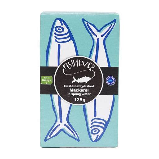 Fish4Ever Mackerel in Spring Water 125g