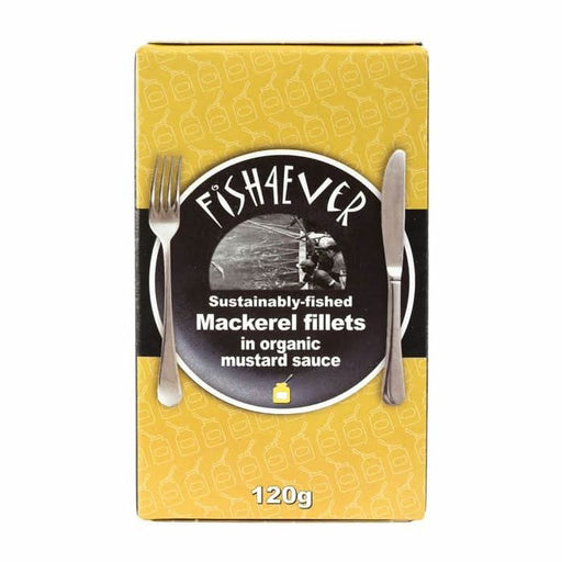 Fish4Ever Mackerel Fillets in Mustard 120g