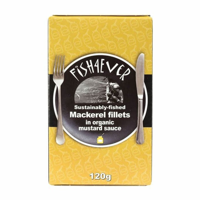 Fish4Ever Mackerel Fillets in Mustard 120g