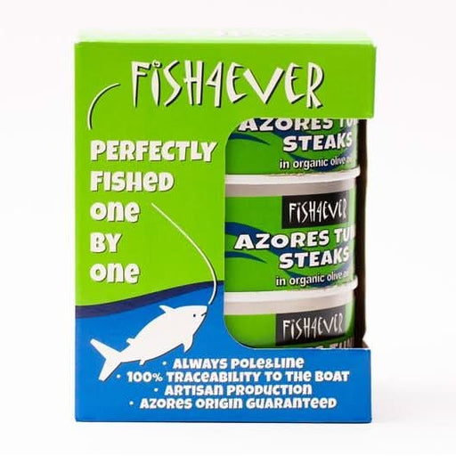 Fish4Ever Azores SJ Tuna Steaks in Oil 3 x 160g