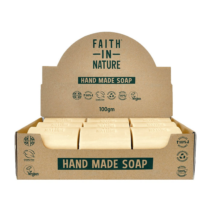 Faith in Nature Fragrance Free Soap Unwrapped 18 Box