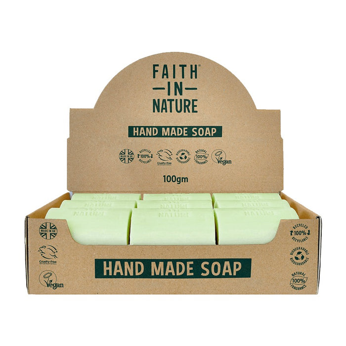 Faith in Nature Aloe Vera Soap Unwrapped 18 Box