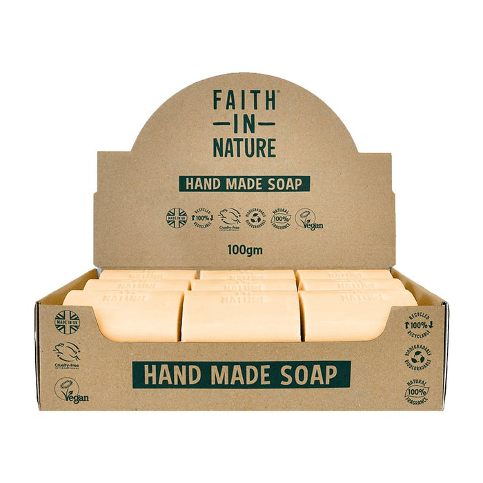 Faith in Nature Orange Soap Unwrapped 18 Box