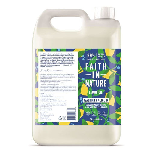 Faith in Nature Lemon Washing Up Liquid 5L