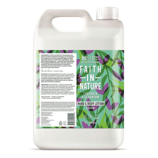 Faith in Nature Lavender & Geranium Lotion 5L
