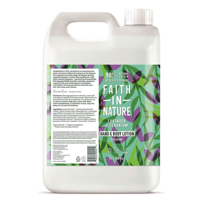 Faith in Nature Lavender & Geranium Lotion 5L