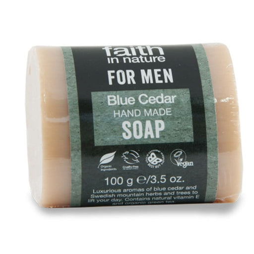 Faith in Nature Faith For Men Blue Cedar Soap 100g
