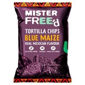 Mister Free'd Tortilla Chips with Blue Corn 135g